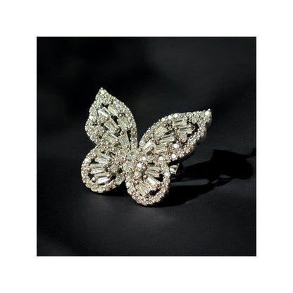 WRAPGAME INDIA Baguette Butterfly Brooch