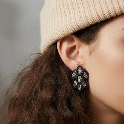 WRAPGAME INDIA Dark Prism Petals Earring
