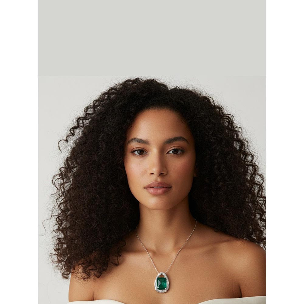 WRAPGAME INDIA Green Doublet Pendant
