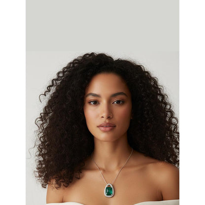 WRAPGAME INDIA Green Doublet Pendant