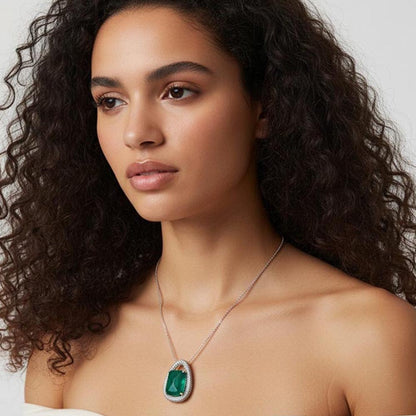 WRAPGAME INDIA Green Doublet Pendant
