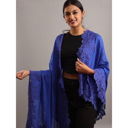 Wrapture By Suzanne Daisy Lace In Blue Shawl