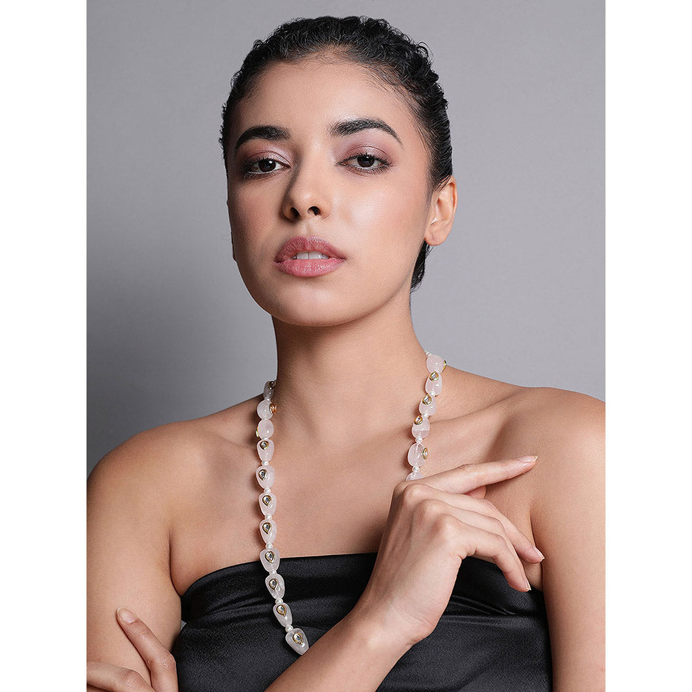 XAGO Le Saira Pearl and Kundan Necklace