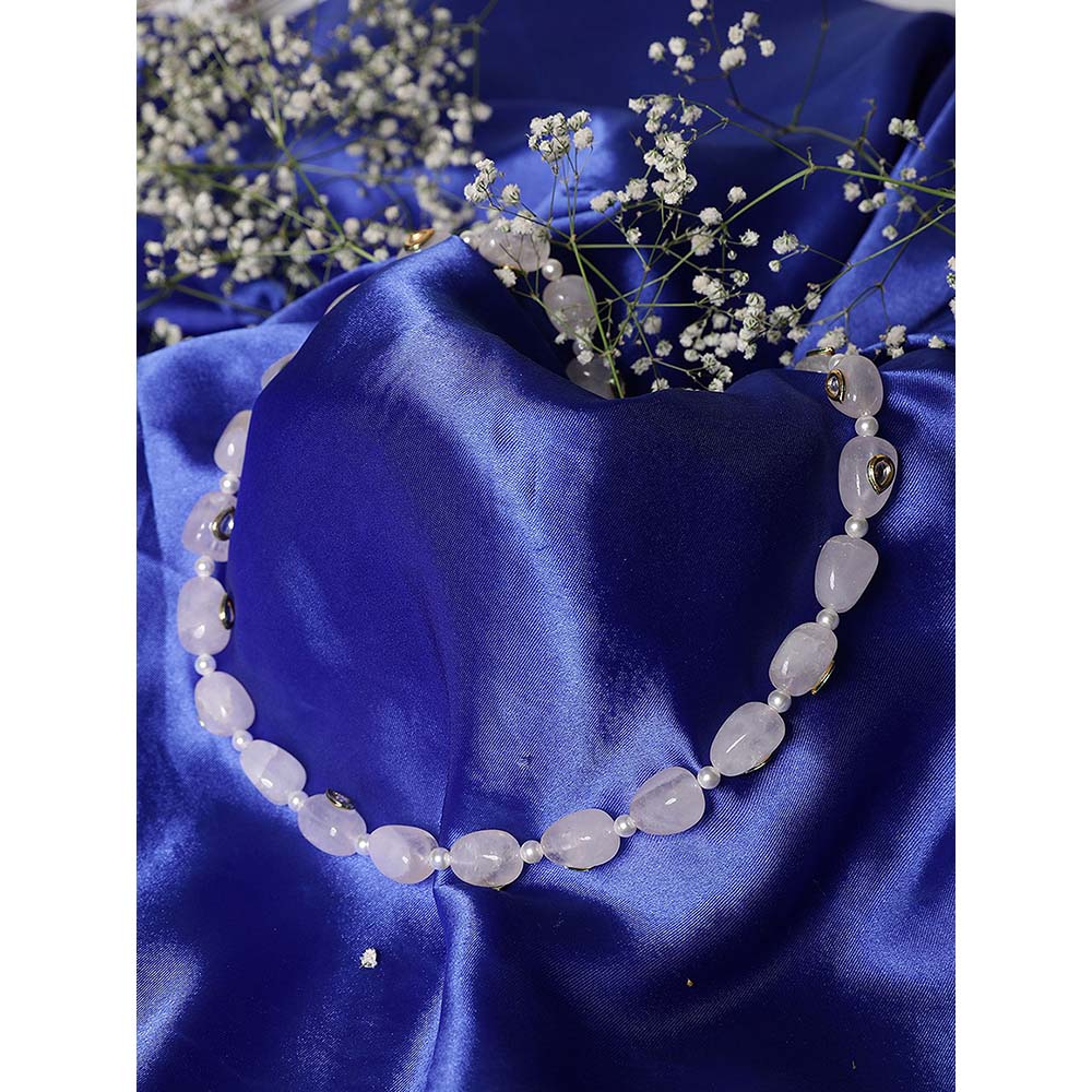 XAGO Le Saira Pearl and Kundan Necklace