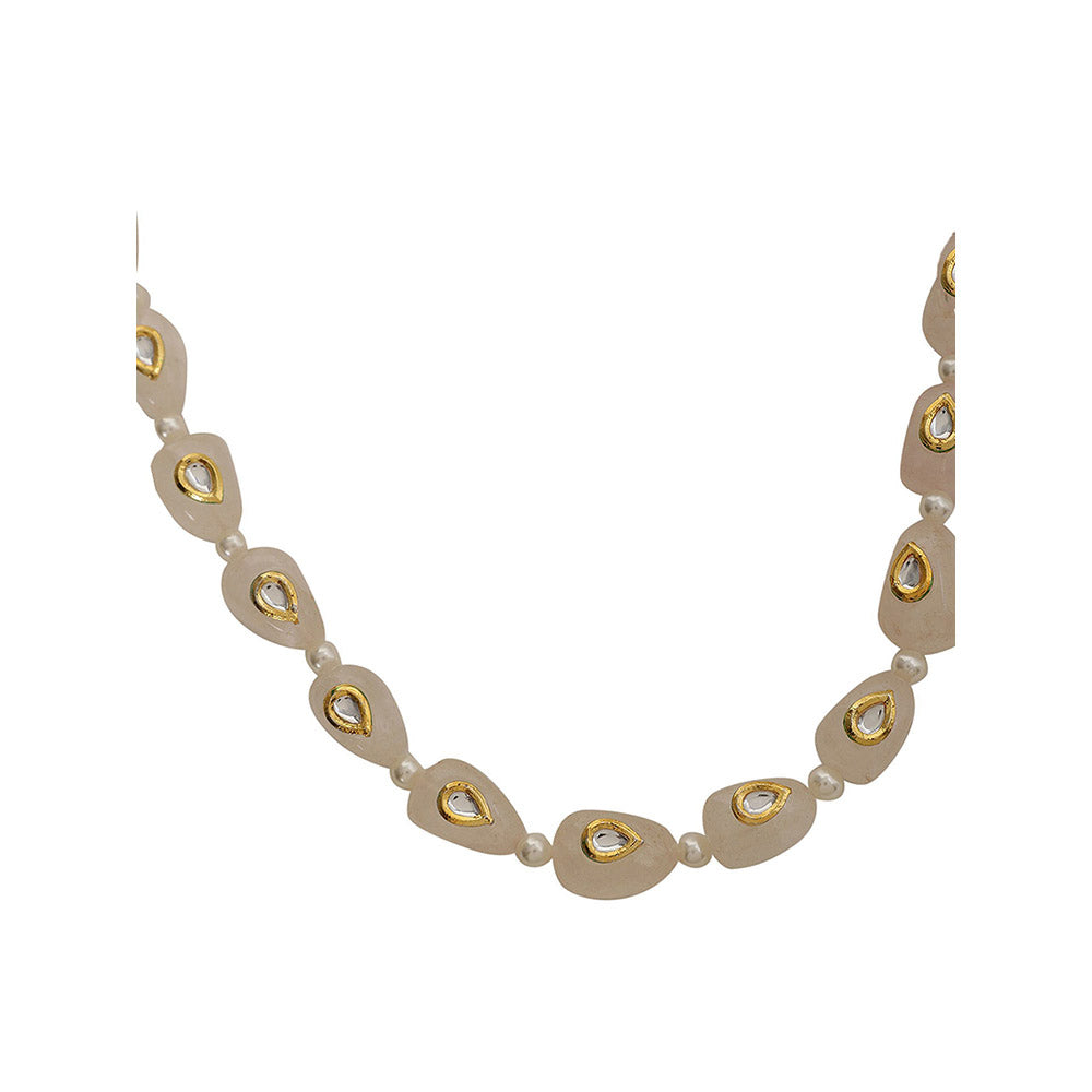 XAGO Le Saira Pearl and Kundan Necklace