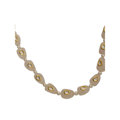 XAGO Le Saira Pearl and Kundan Necklace
