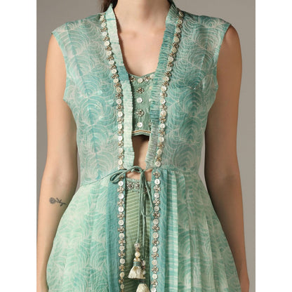 YASHODHARA Eco Green Jacket Set (Set of 3)