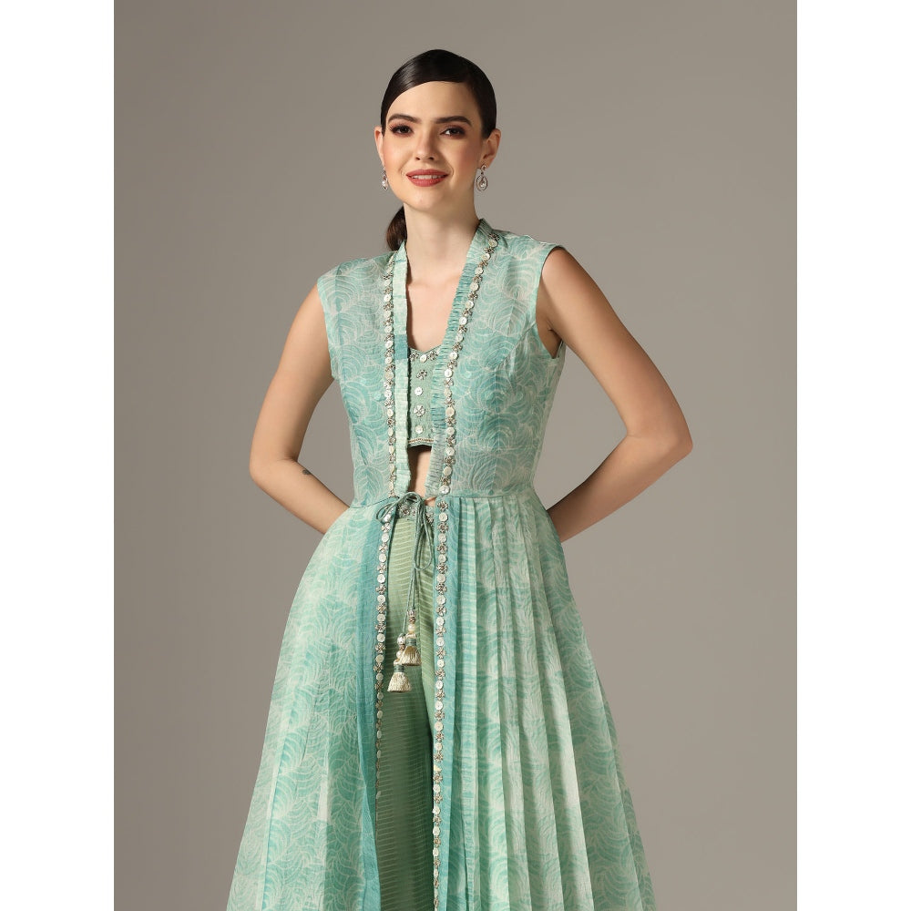 YASHODHARA Eco Green Jacket Set (Set of 3)
