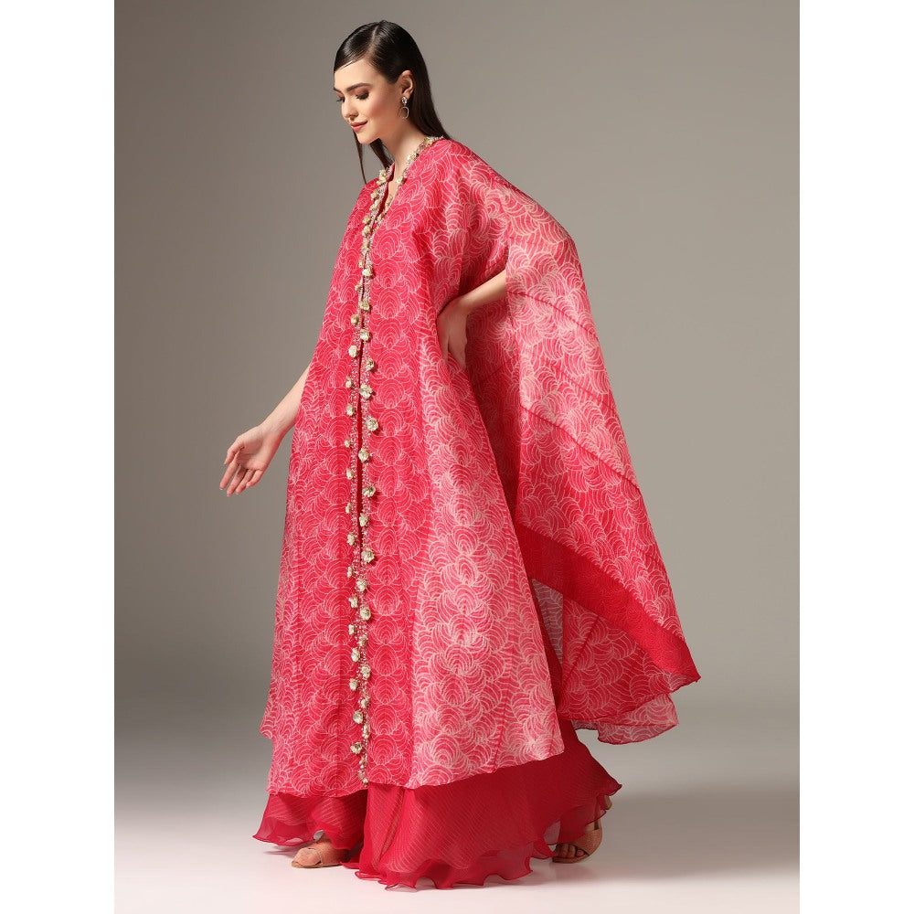YASHODHARA Pink Cape Set (Set of 3)