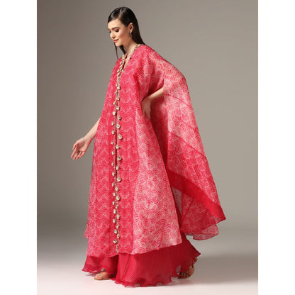 YASHODHARA Pink Cape Set (Set of 3)