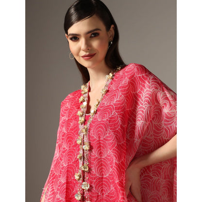 YASHODHARA Pink Cape Set (Set of 3)