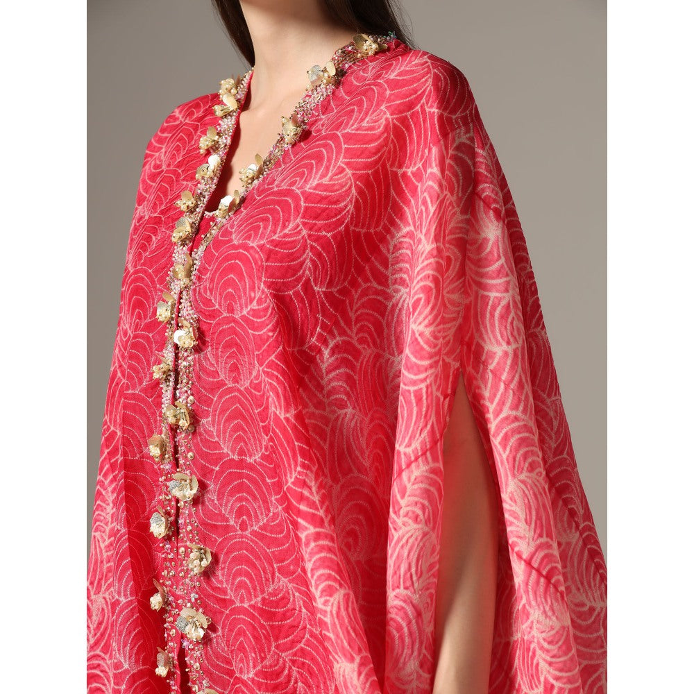 YASHODHARA Pink Cape Set (Set of 3)