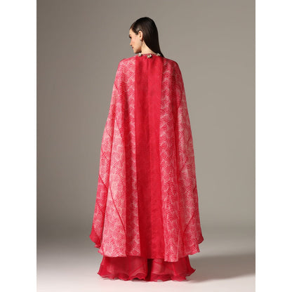 YASHODHARA Pink Cape Set (Set of 3)