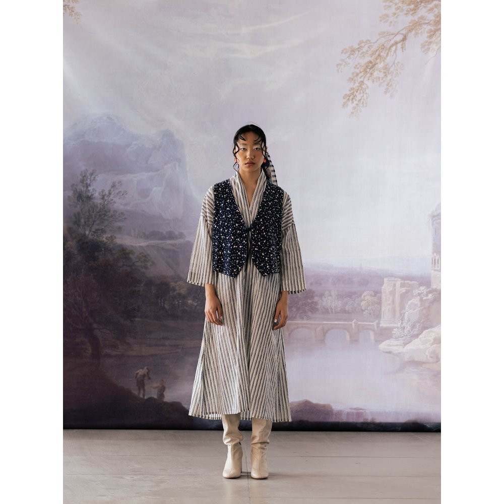 YAVI Blue Sol Waist Coat