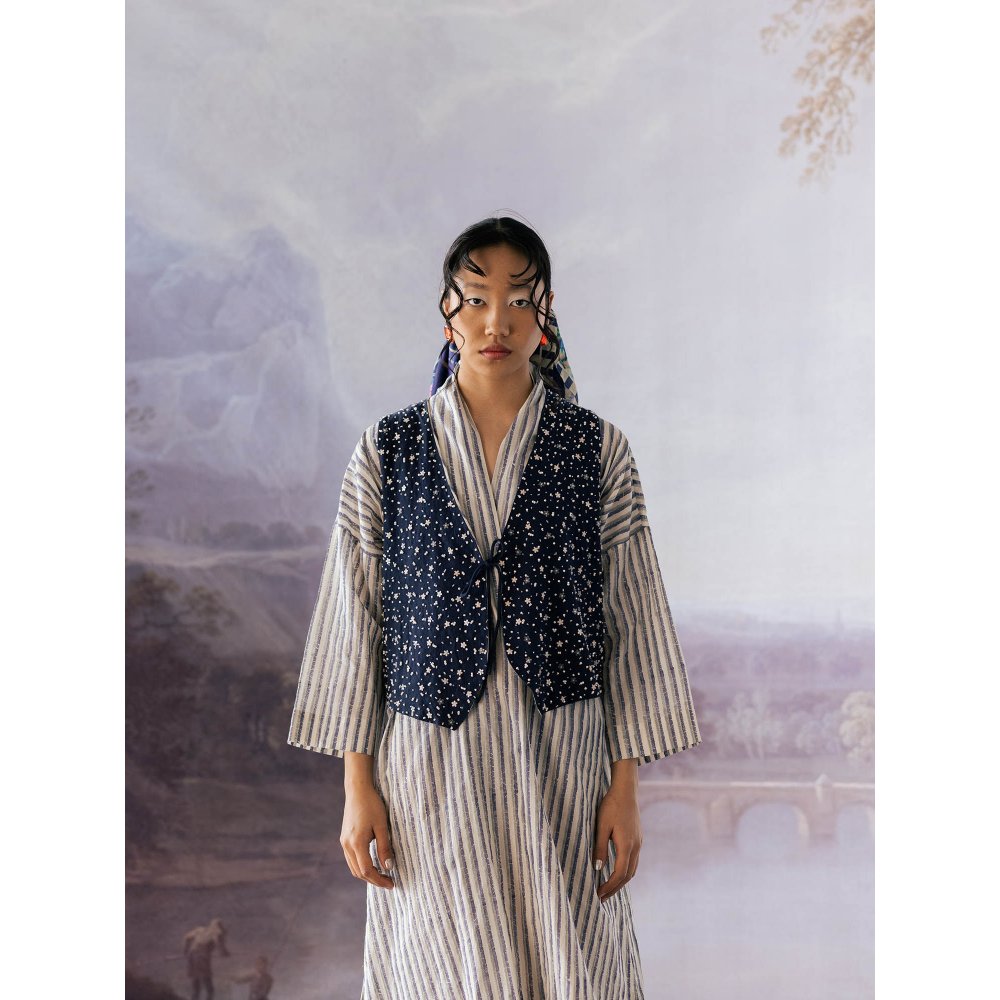 YAVI Blue Sol Waist Coat