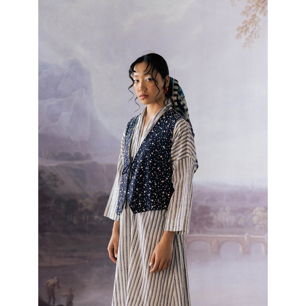 YAVI Blue Sol Waist Coat