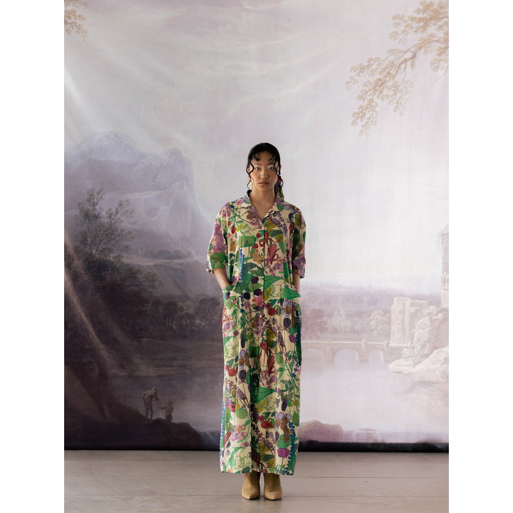 YAVI Multi-Color Laura Dress