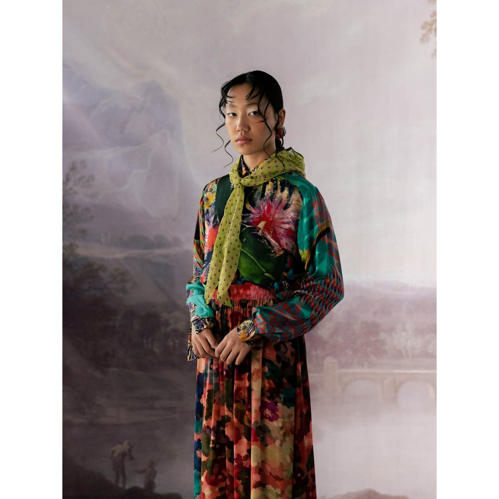 YAVI Multi-Color Lucy Blouse Top