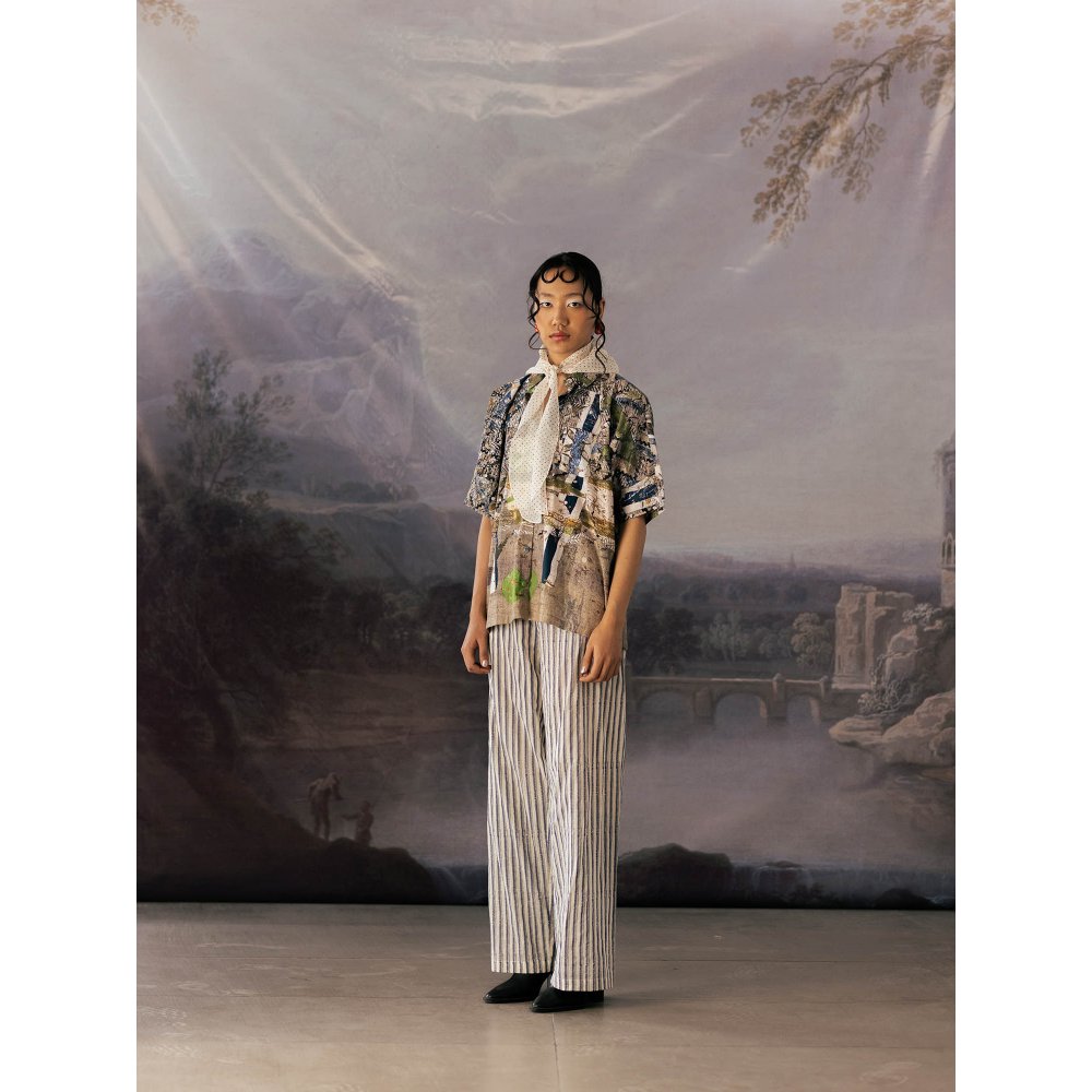 YAVI Multi-Color Emma Shirt Top