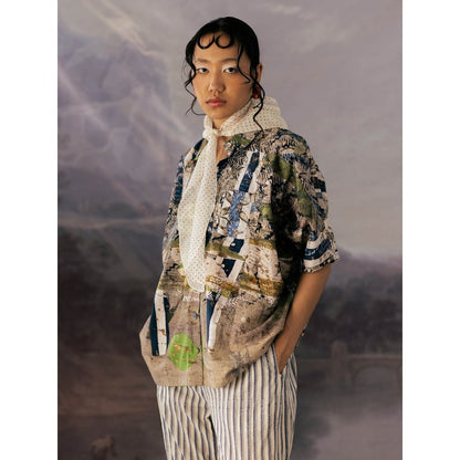 YAVI Multi-Color Emma Shirt Top