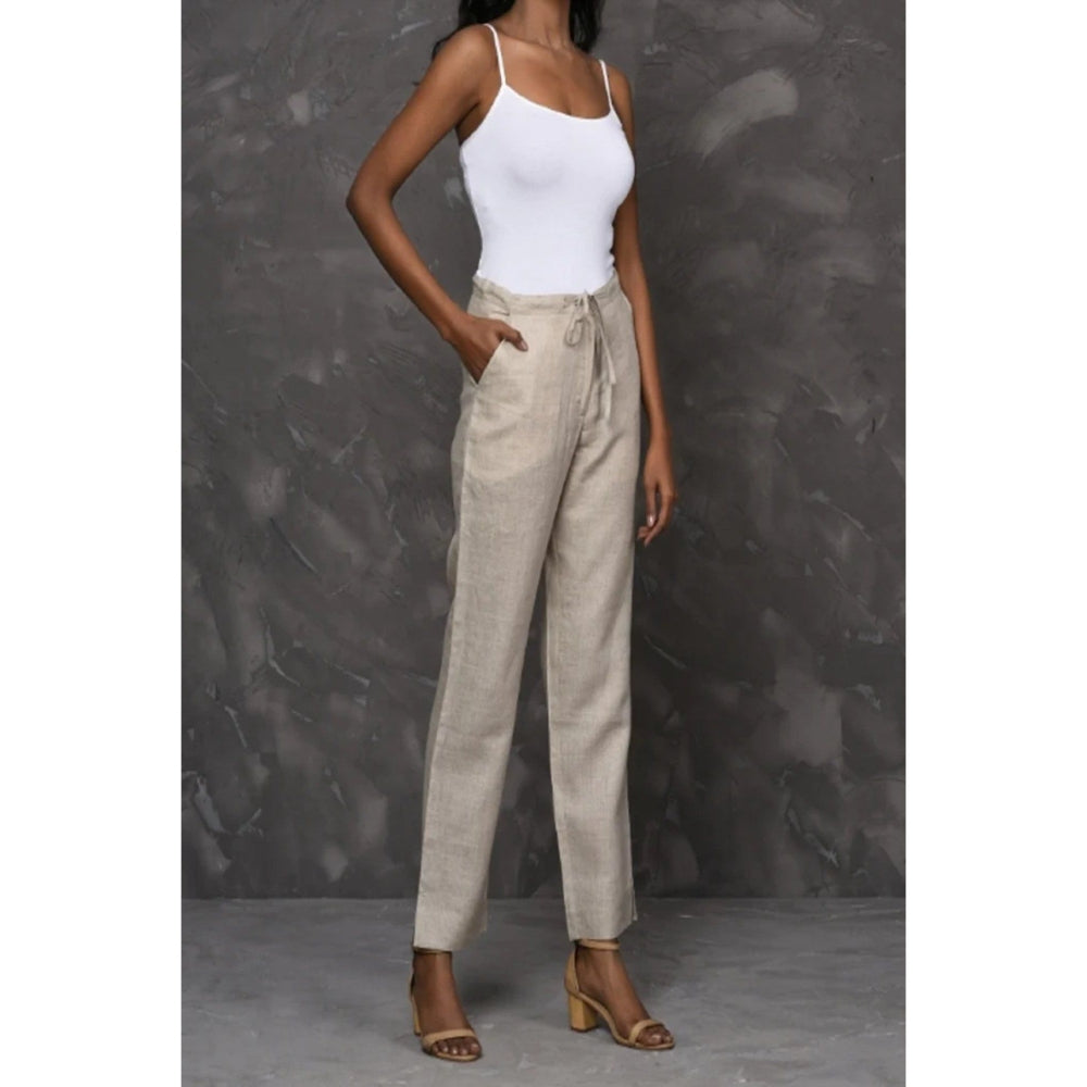 YELL Lucid Drawstring Pants-Beige
