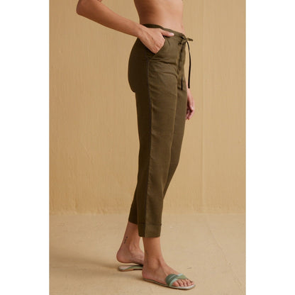 YELL The Tahlia Trousers-Green