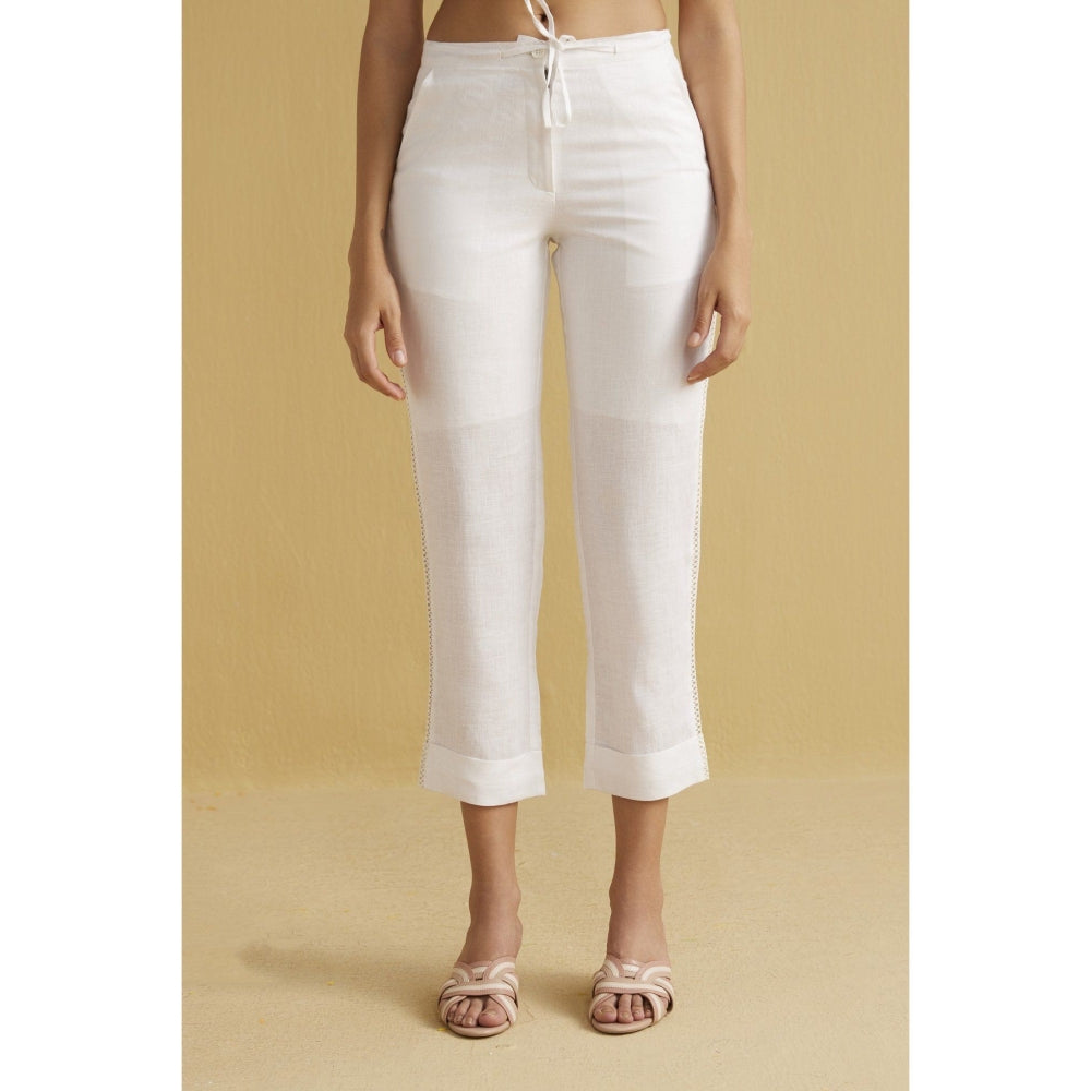 YELL The Tahlia Trousers-White