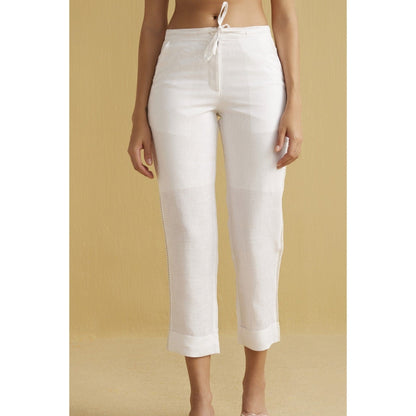 YELL The Tahlia Trousers-White