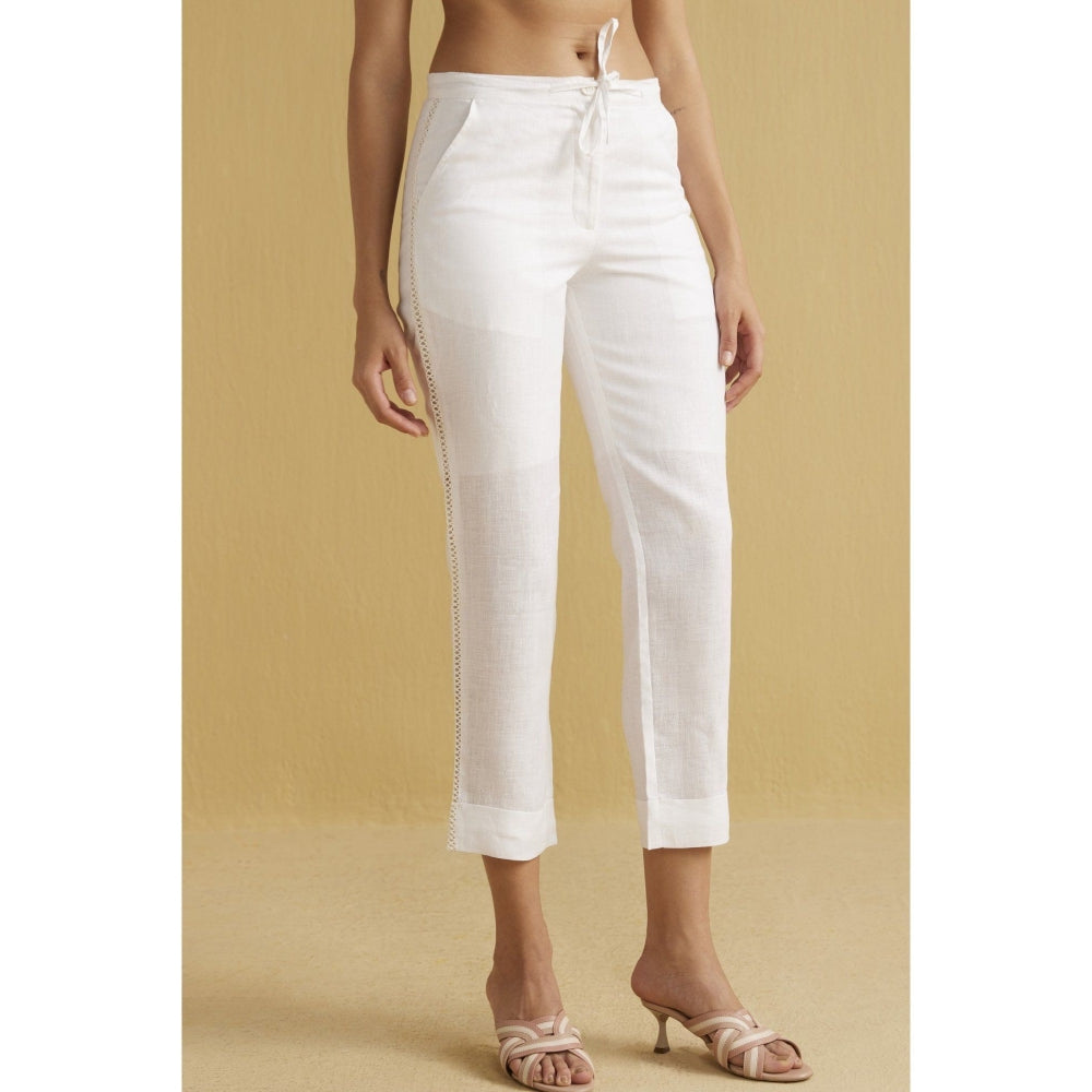 YELL The Tahlia Trousers-White