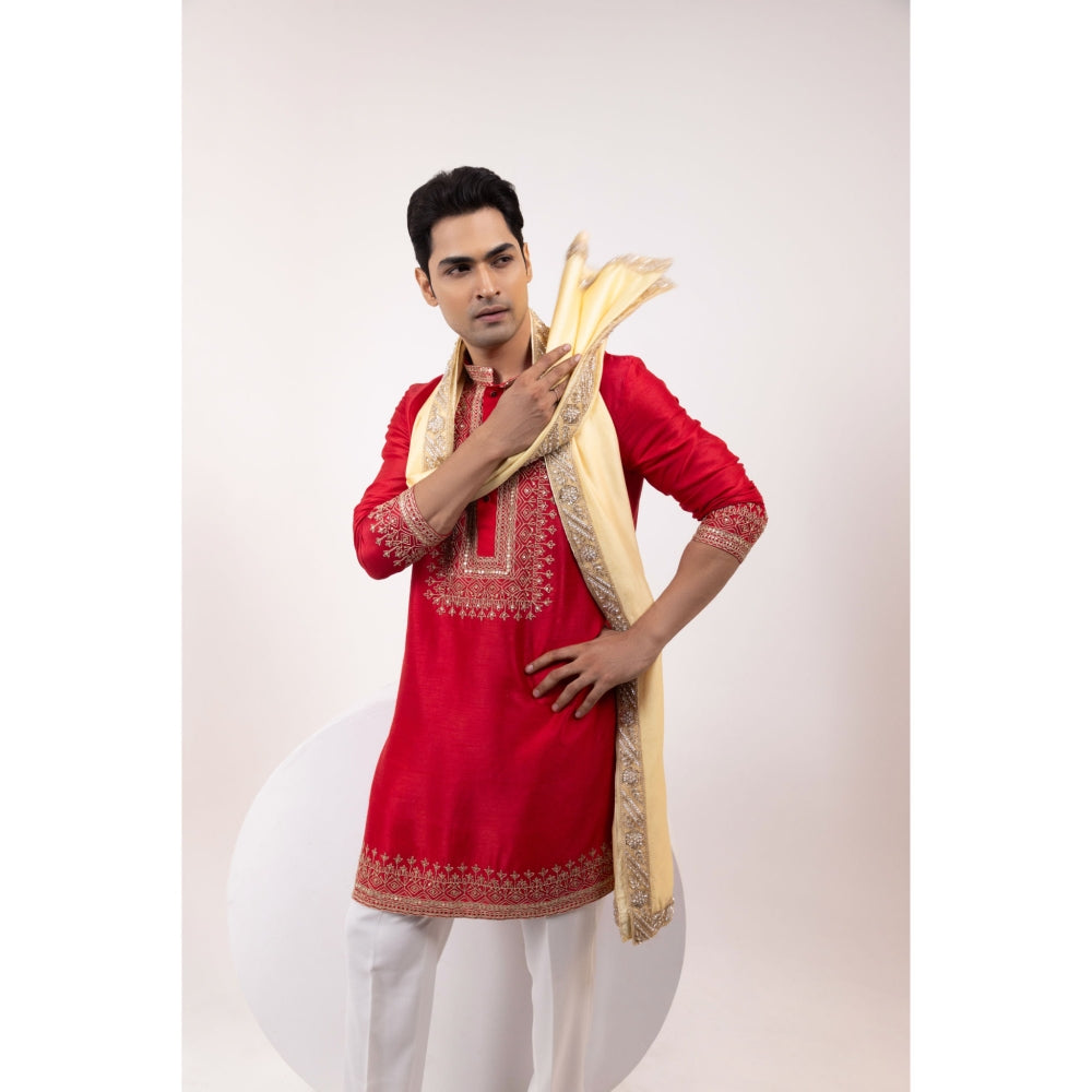 YOSEBA Zarirudra Embroidered Kurta with Pant