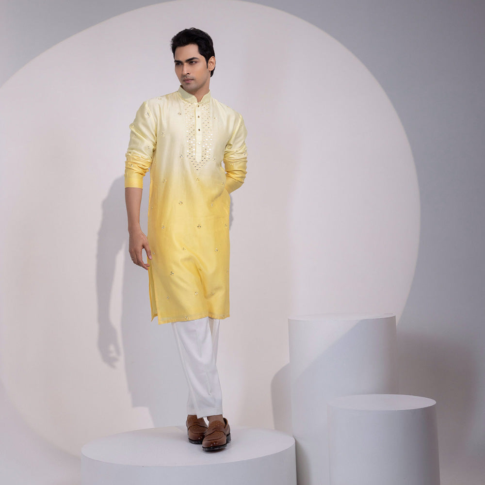 YOSEBA Peeli Raag Embroidered Kurta with Pant