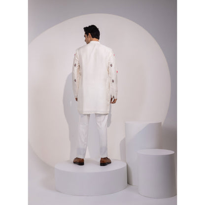 YOSEBA Ivory Gulzar Embroidered Kurta with Pant