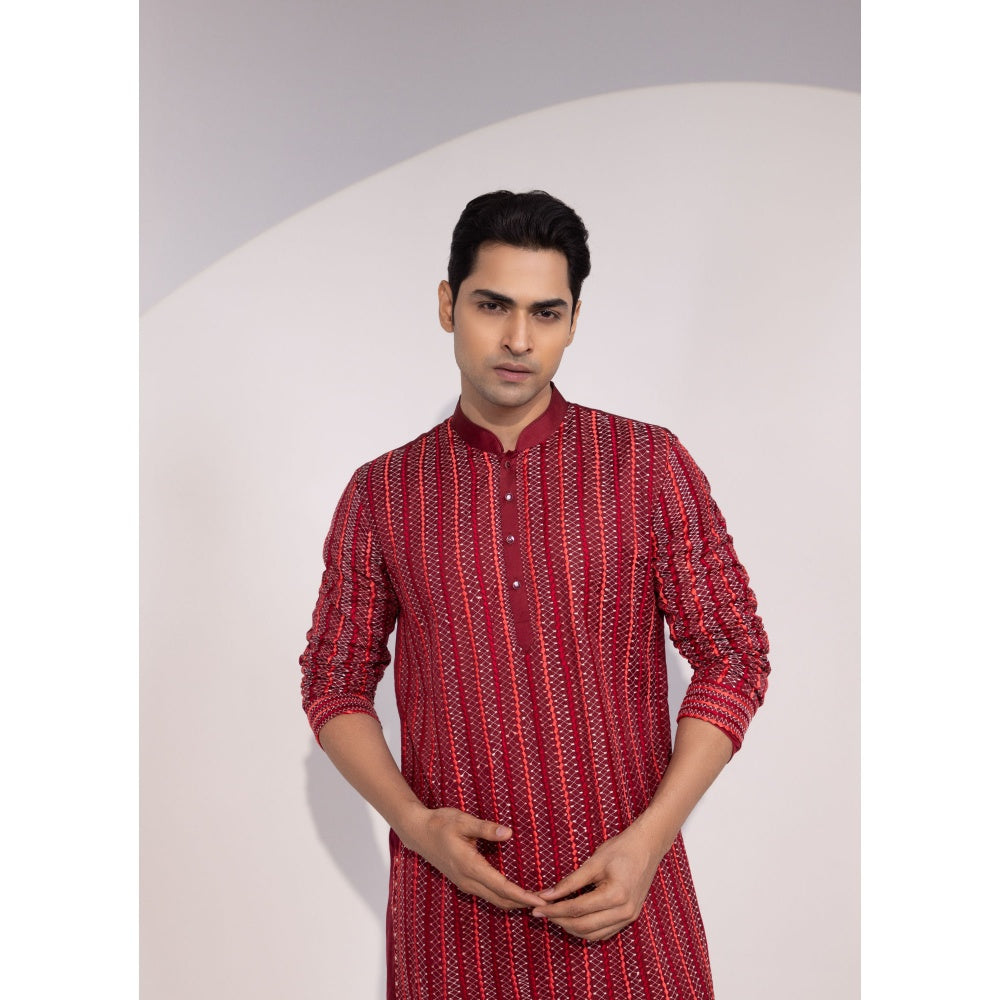 YOSEBA Aagya Embroidered Kurta with Pant