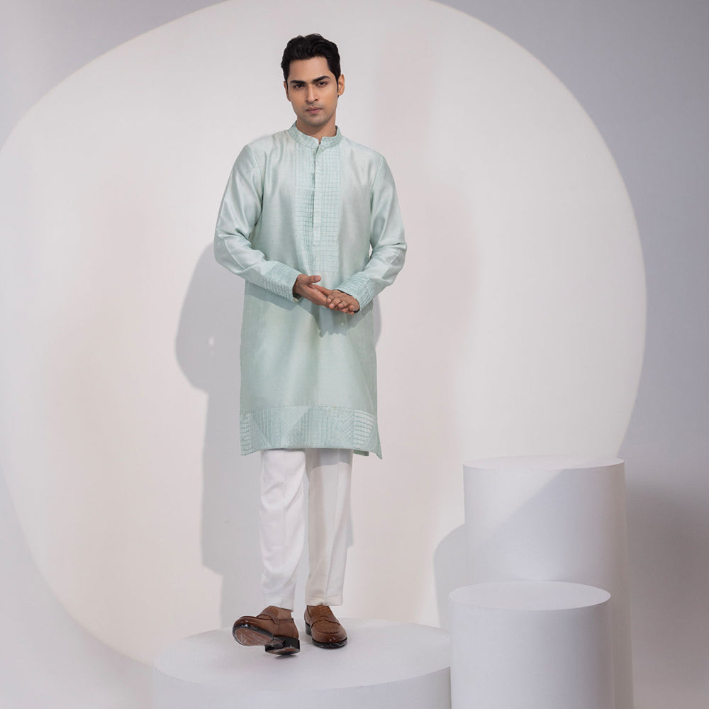 YOSEBA Pista Noor Embroidered Kurta with Pant