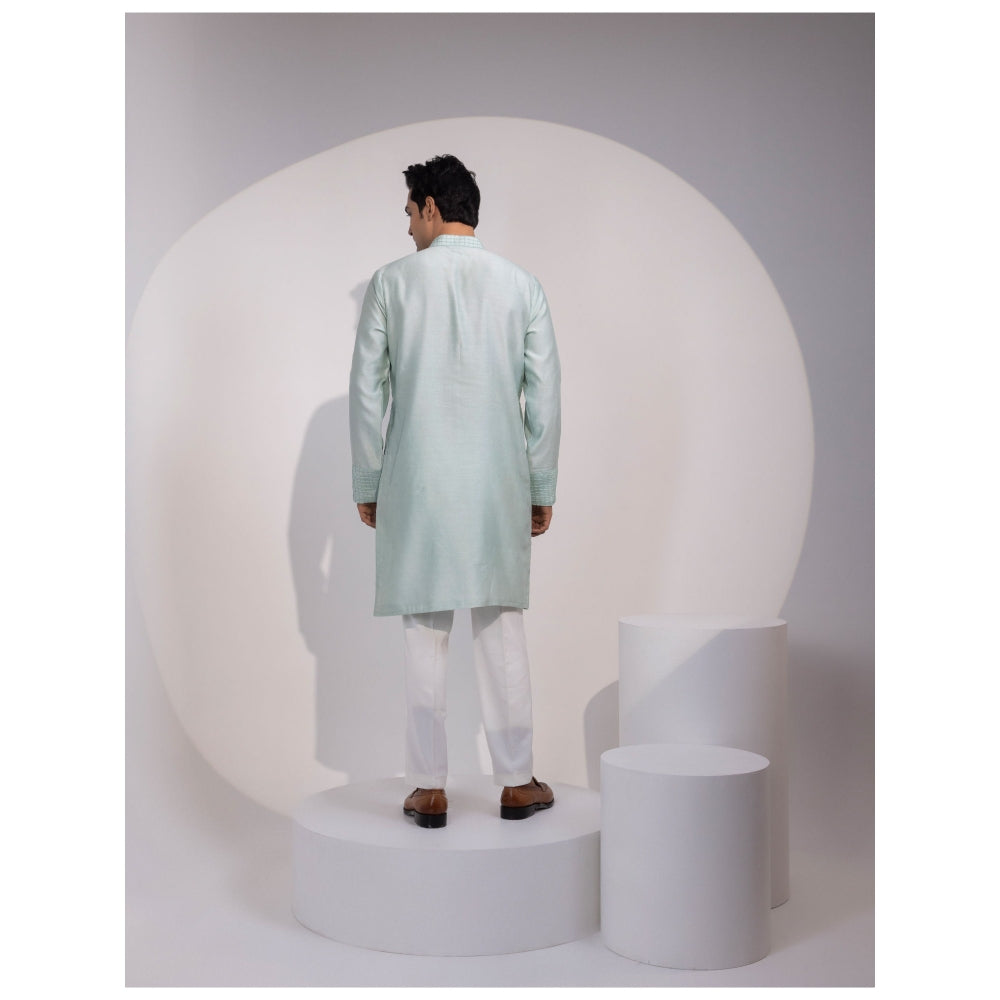 YOSEBA Pista Noor Embroidered Kurta with Pant
