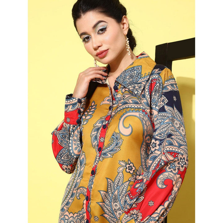 Yufta Multicolor Paisley Printed Co-Ord (Set of 2)