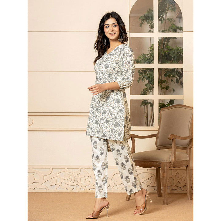 Yufta Cotton Grey Co-Ord (Set of 2)