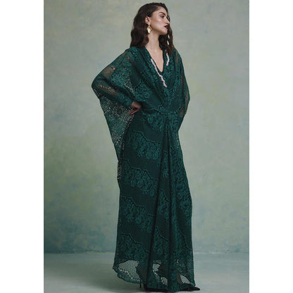 ZABELLA Green Soraya Embellished Kaftan