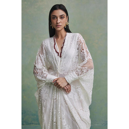 ZABELLA White Desert Filigree Kaftan