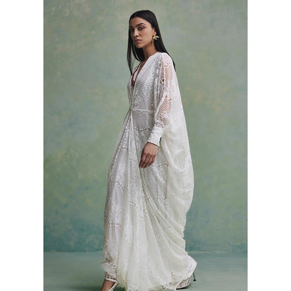 ZABELLA White Desert Filigree Kaftan
