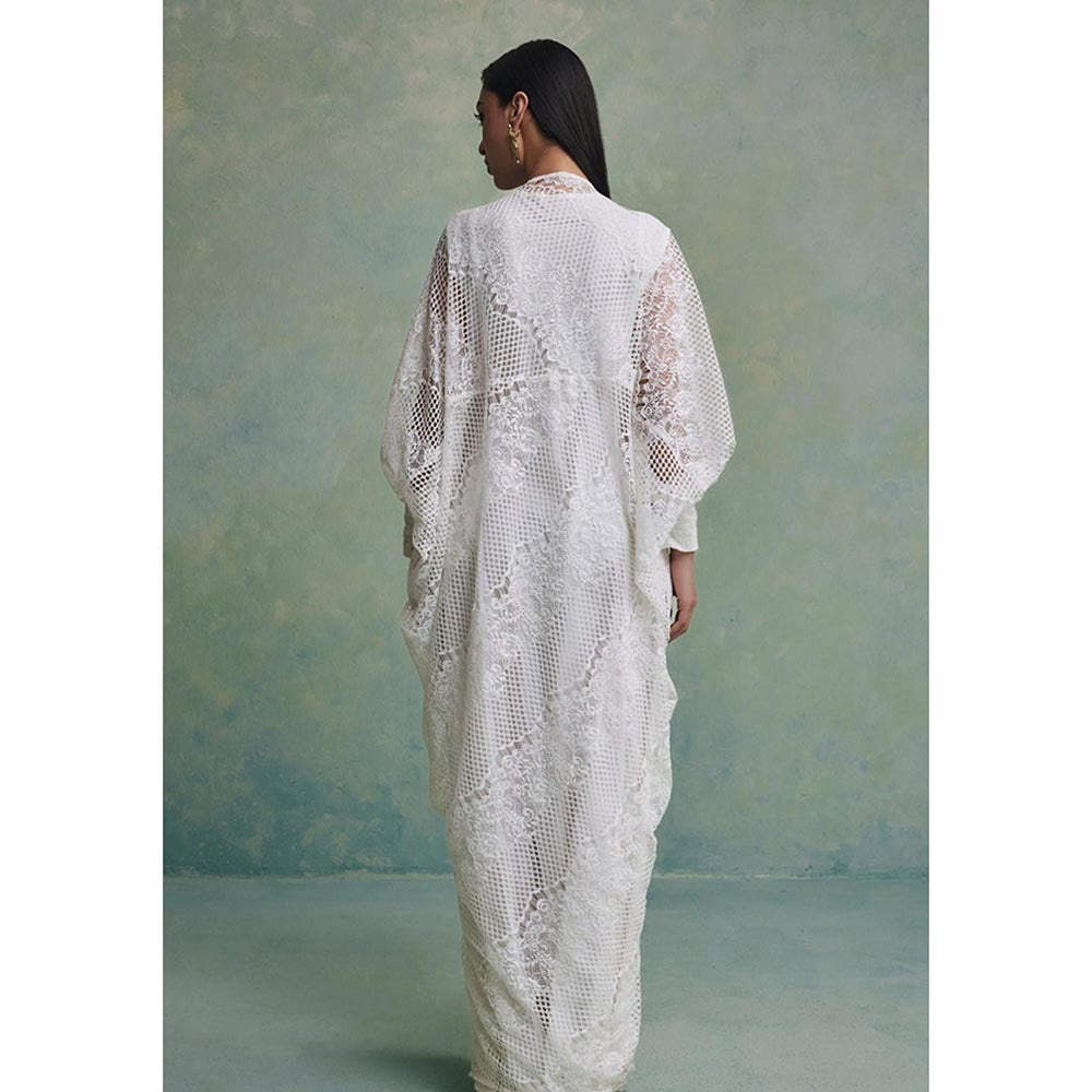 ZABELLA White Desert Filigree Kaftan