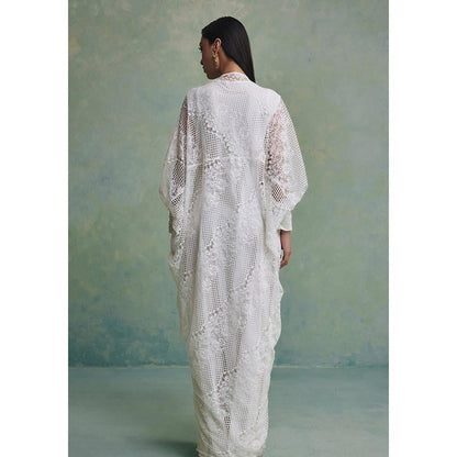 ZABELLA White Desert Filigree Kaftan