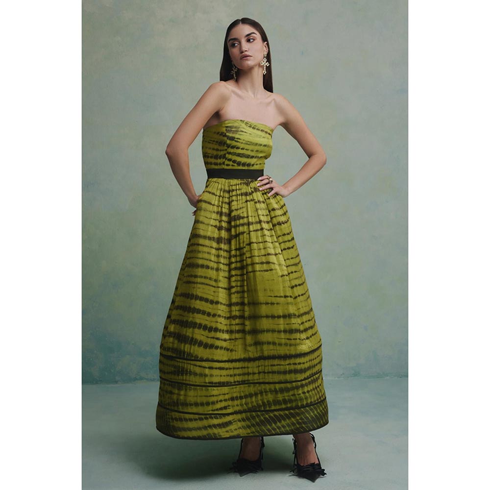 ZABELLA Green Monarch Dunes Gown