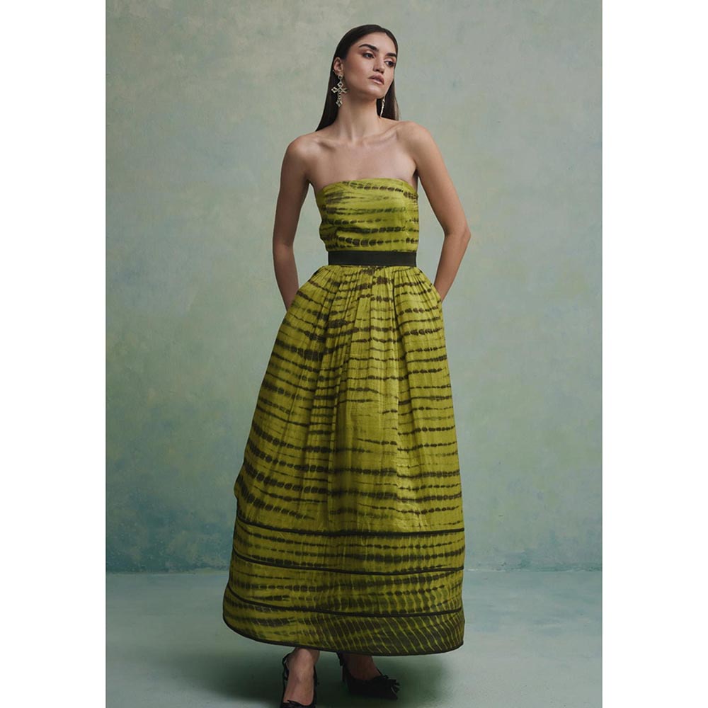 ZABELLA Green Monarch Dunes Gown