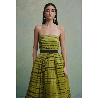 ZABELLA Green Monarch Dunes Gown
