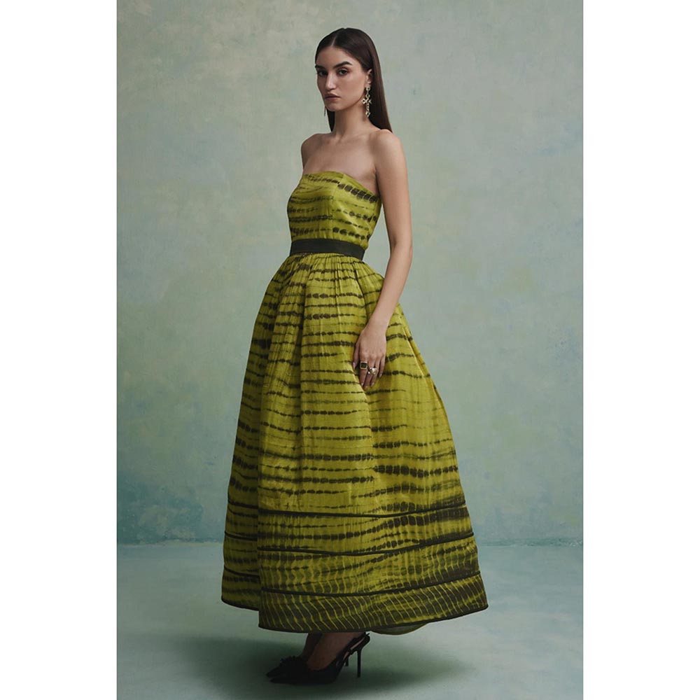 ZABELLA Green Monarch Dunes Gown