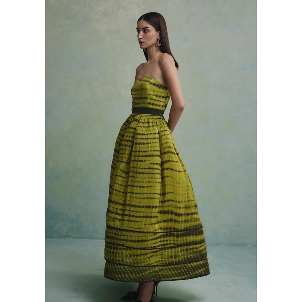 ZABELLA Green Monarch Dunes Gown