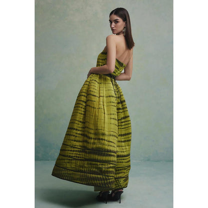 ZABELLA Green Monarch Dunes Gown