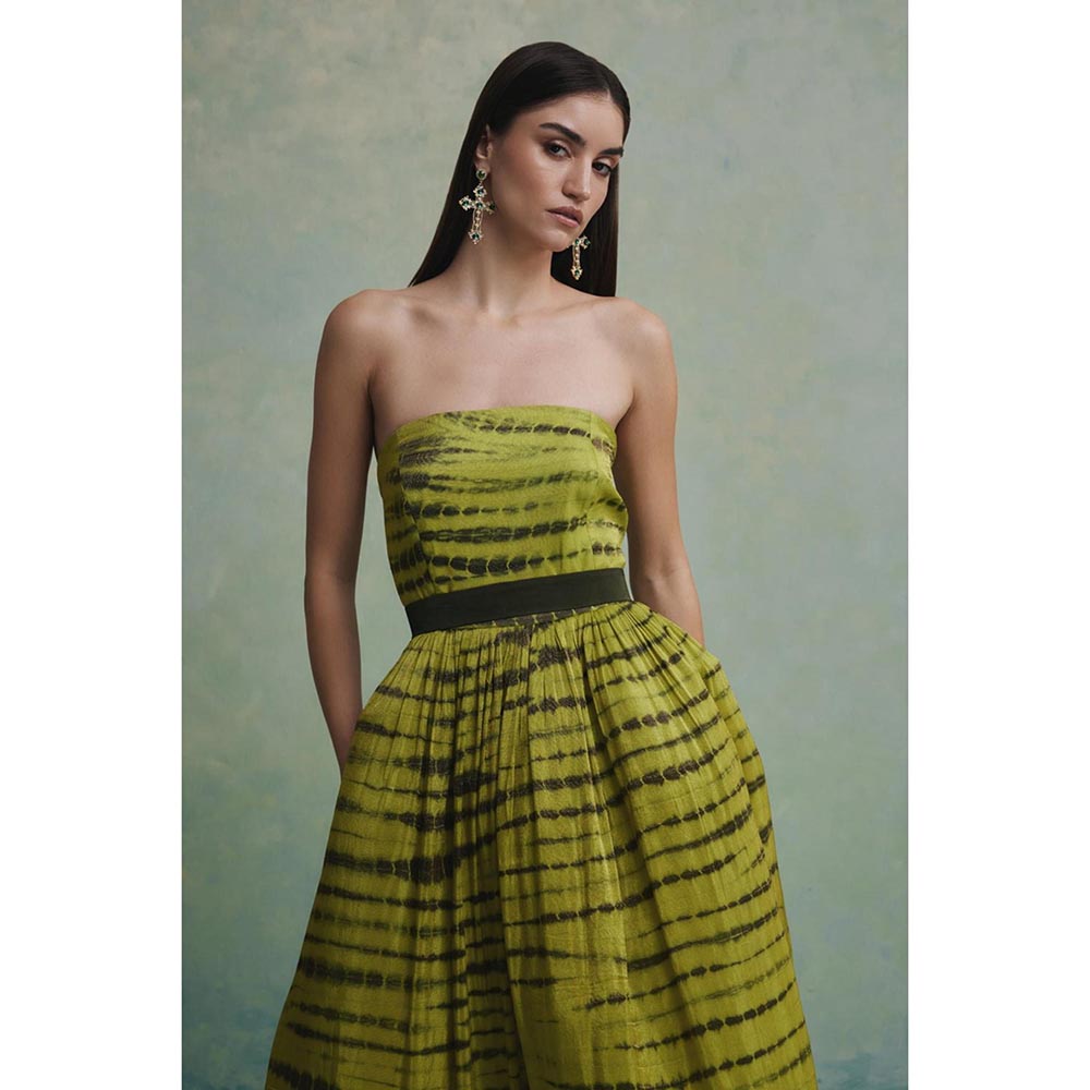 ZABELLA Green Monarch Dunes Gown