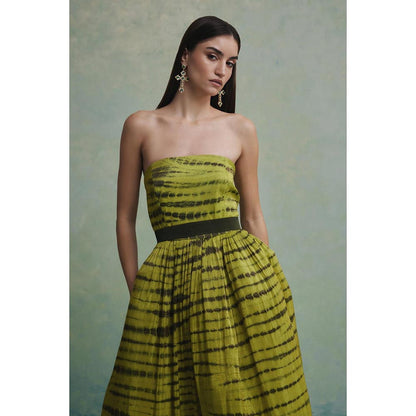 ZABELLA Green Monarch Dunes Gown
